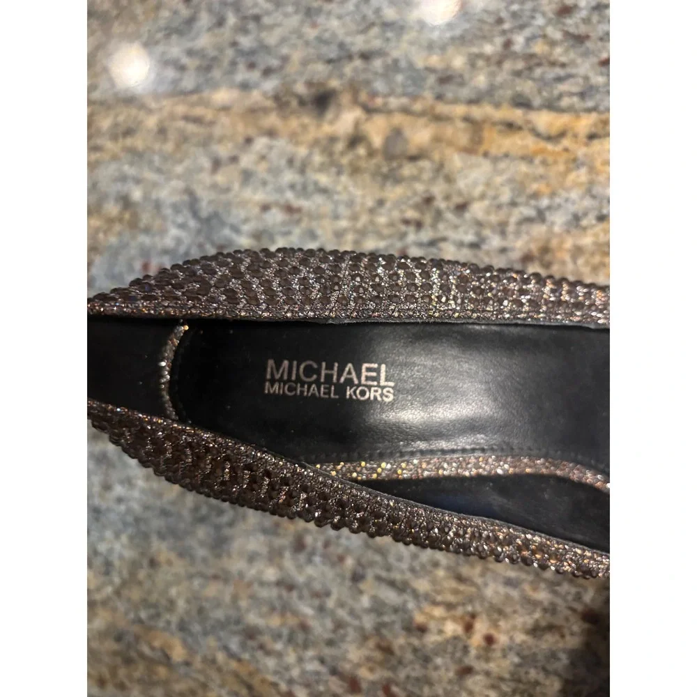 Michael Kors Womens Dorothy‎ Sparkle Glitter Stiletto Heels Pumps Shoes Size 8M